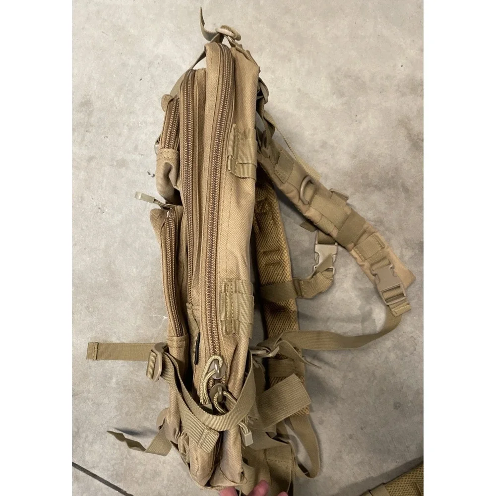 WFS Element Gear Tactical Backpack Tan Coyote Brown Hunting Bag Medium MOLLE